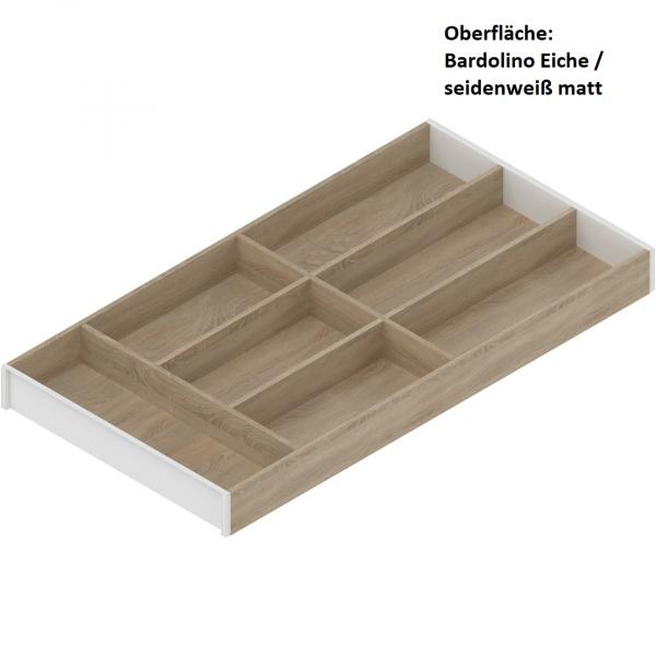 AMBIA-LINE Besteckeinsatz, für LEGRABOX/MERIVOBOX, Holzdesign, 7 Besteckfächer, NL=650 mm, Breite=300 mm